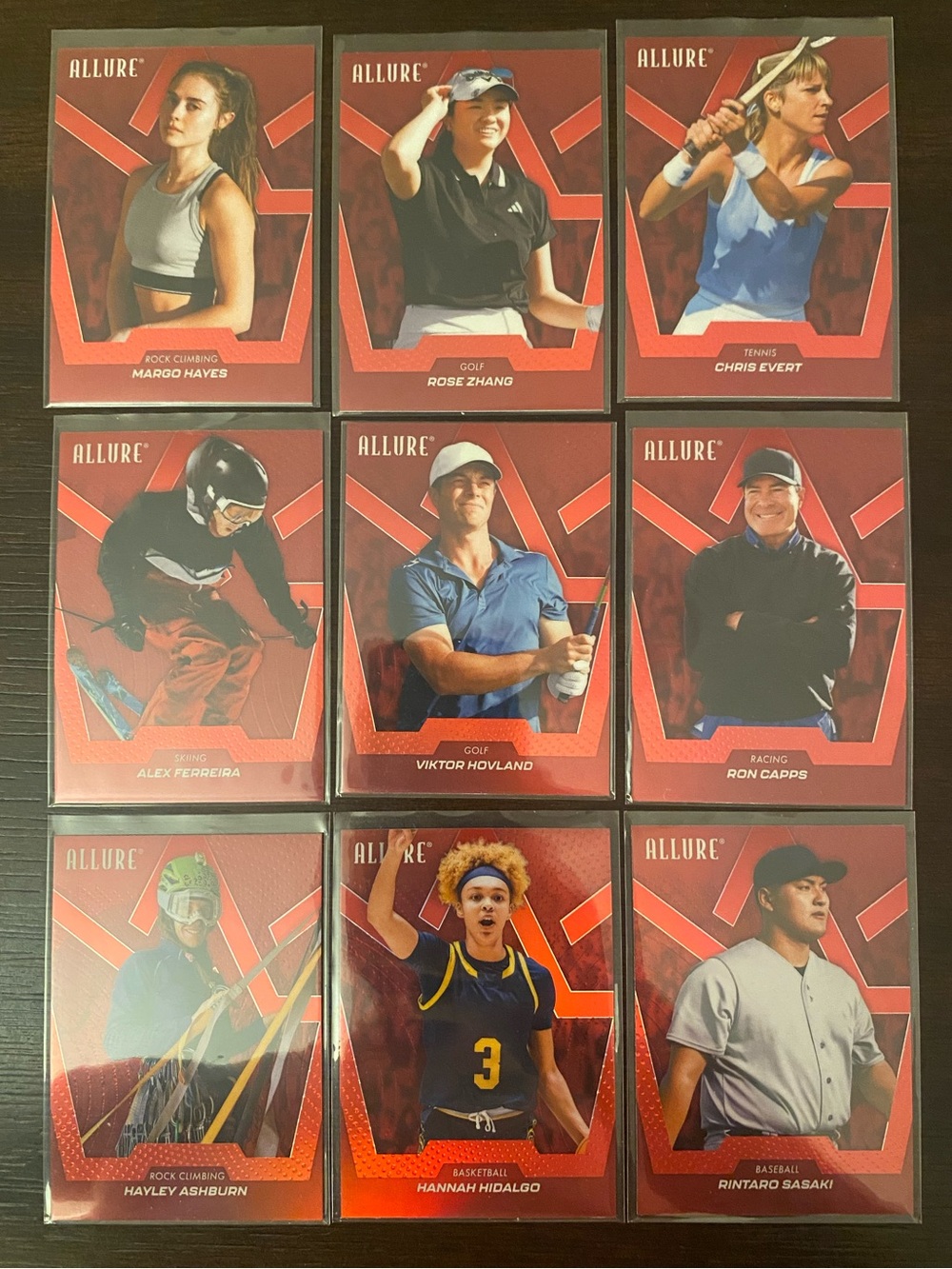 2025 Allure Goodwin Champions Red Rainbow Lot (9 Cards)